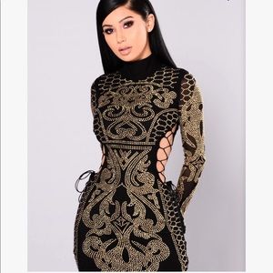 Fashionnova Dynasty Studded Dress